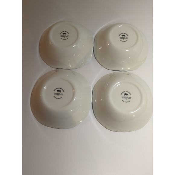 Johnson Brothers Snowhite Regency 6" Round Bowls Vintage Set Of 8 - Picture 2 of 6
